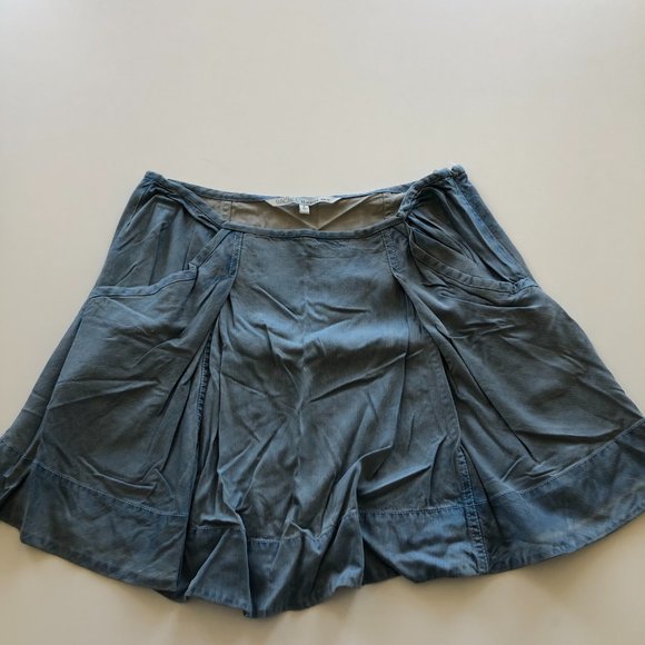 rachel roy washed denim mini skirt desert bloom - Picture 1 of 2